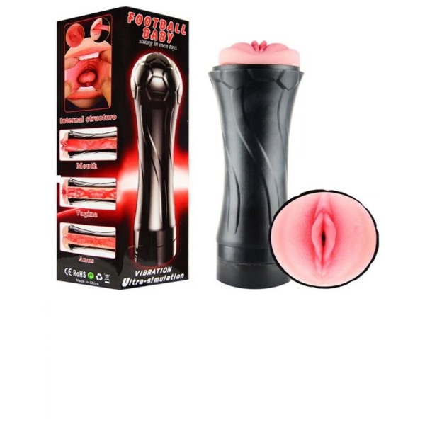 MASTURBADOR FLASH LIGHT VAGINA COM VIBRADOR INTERNO LANTERNA